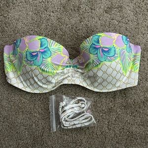 Victoria’s Secret bikini top with removable halter strap